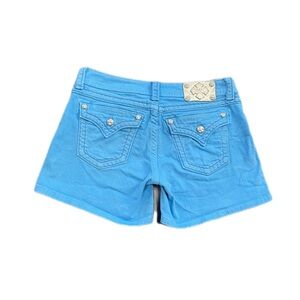 y2k Miss Me Women's Denim Shorts, Blue, Size 29